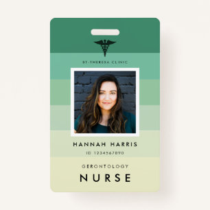 Badge Nom de l'employé de l'hôpital
