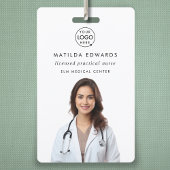 Badge Nom de l'employé de l'hôpital clinique Médicale
