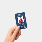 Badge Nom de l'employé ID Carte d'identité Logo Personna (Manuel / portable)