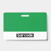 Badge Nom de l'employé personnalisé Logo photo de l'ID d (Arrière)