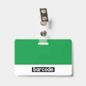 Badge Nom de l'employé personnalisé Logo photo de l'ID d (Arrière avec clip)