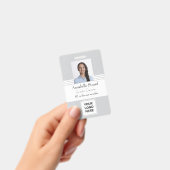 Badge Nom de l'employé Photo Carte d'identité de sécurit (Manuel / portable)