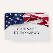Badge Nom de l'entreprise American Flag (Devant)