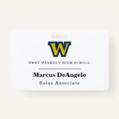 Badge Nom de l'événement de réunion d'affaires Balise /  (Devant)