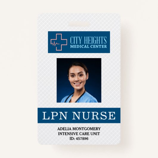 Badge Nom de l'infirmière pratique autorisée par le LPN  (Devant)