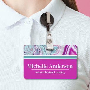 Badge Nom d'entreprise élégant moderne