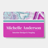 Badge Nom d'entreprise élégant moderne (Avant)