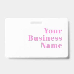Badge Nom d'entreprise moderne éditable ou prénom et nom