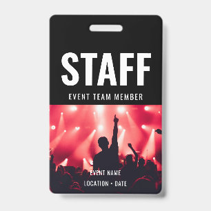 Badge Nom d'événement ou de concert personnalisé pour le