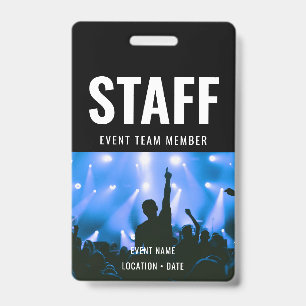 Badge Nom d'événement ou de concert personnalisé pour le