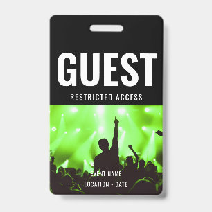 Badge Nom d'événement ou de concert personnalisé pour le