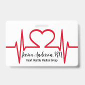 Badge Nom Doctor Office Employé Médicale (Arrière)