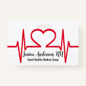 Badge Nom Doctor Office Employé Médicale (Dos)