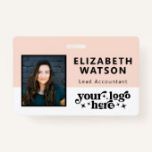 Badge Nom du bandeau customisé Numéro de l'événement ave (Devant)