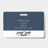 Badge Nom du bandeau customisé Numéro de l'événement ave (Arrière)