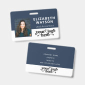 Badge Nom du bandeau customisé Numéro de l'événement ave (Avant & arrière)