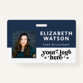 Badge Nom du bandeau customisé Numéro de l'événement ave (Devant)