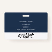 Badge Nom du bandeau customisé Numéro de l'événement ave (Dos)