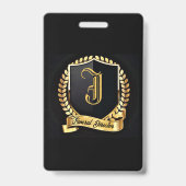 Badge Nom du directeur funéraire Balise (Arrière)