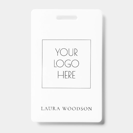 Badge Nom du logo minimaliste simple (Avant)