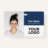 Badge Nom du logo photo de l'employé de l'entreprise per (Devant)