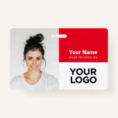 Badge Nom du logo photo de l'employé de l'entreprise per (Devant)