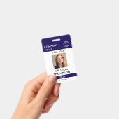 Badge Nom du Modèle de la carte d'identité de l'entrepri (À main)