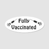 Badge Nom Entièrement Vacciné (Devant)