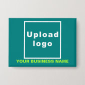 Badge Nom et logo de l'entreprise sur le rectangle vert (Recto)