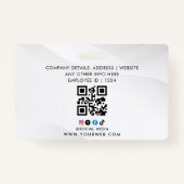 Badge Nom et photo customisés | Badg de carte d'identité (Dos)