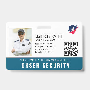 Badge Nom et photo customisés Badg de carte d'identité
