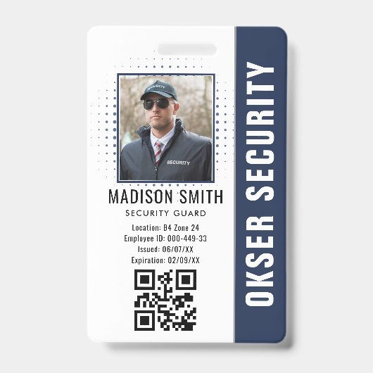 Badge Nom et photo customisés | Carte d'identité de sécu (Avant)