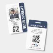 Badge Nom et photo customisés | Carte d'identité de sécu (Front & Back)