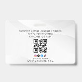 Badge Nom et photo customisés | Carte d'identité de sécu (Arrière)