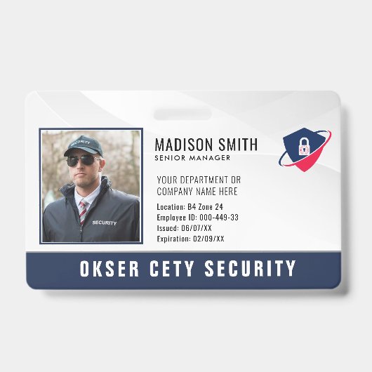 Badge Nom et photo customisés | Carte d'identité de sécu (Avant)