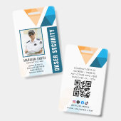 Badge Nom et photo customisés | Carte d'identité de sécu (Avant & arrière)