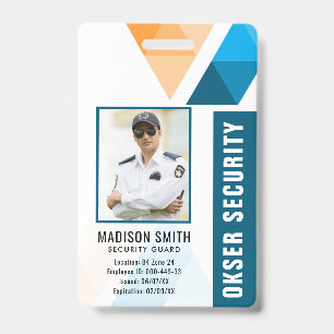 Badge Nom et photo customisés Carte d'identité de sécu