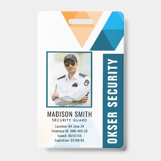 Badge Nom et photo customisés | Carte d'identité de sécu (Avant)