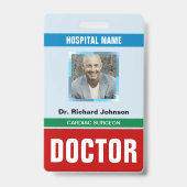 Badge Nom et photo personnalisés | Carte d'identité de d (Avant)