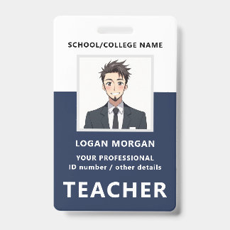 Badge Nom et photo personnalisés | Carte d'identité d'en