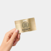 Badge Nom Logo Or (Manuel / portable)