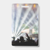 Badge Nom personnalisé Date VIP Concert Access Pass (Dos)