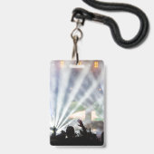 Badge Nom personnalisé Date VIP Concert Access Pass (Dos avec cordon)