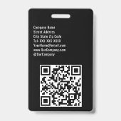 Badge Nom personnalisé de l'invité Pass All Access Conce (Arrière)