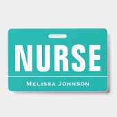 Badge Nom personnalisé infirmière (Avant)