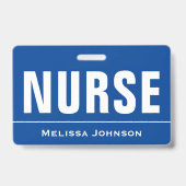 Badge Nom personnalisé infirmière (Arrière)