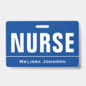 Badge Nom personnalisé infirmière (Avant)