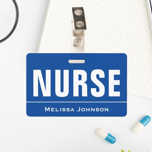 Badge Nom personnalisé infirmière