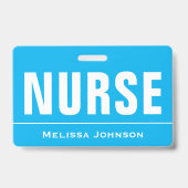 Badge Nom personnalisé infirmière (Avant)