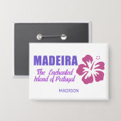 Badge Nom personnalisé Madeira (Recto/Verso)